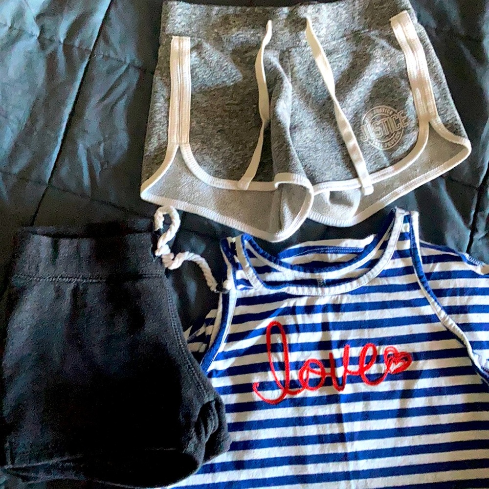 Gently worn shorts and cover up